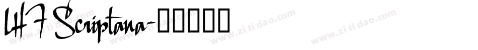 LHF Scriptana字体转换